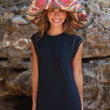 VESTIDO TACHUELAS NEGRO