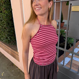 TOP LUREX TACHAS FUCSIA
