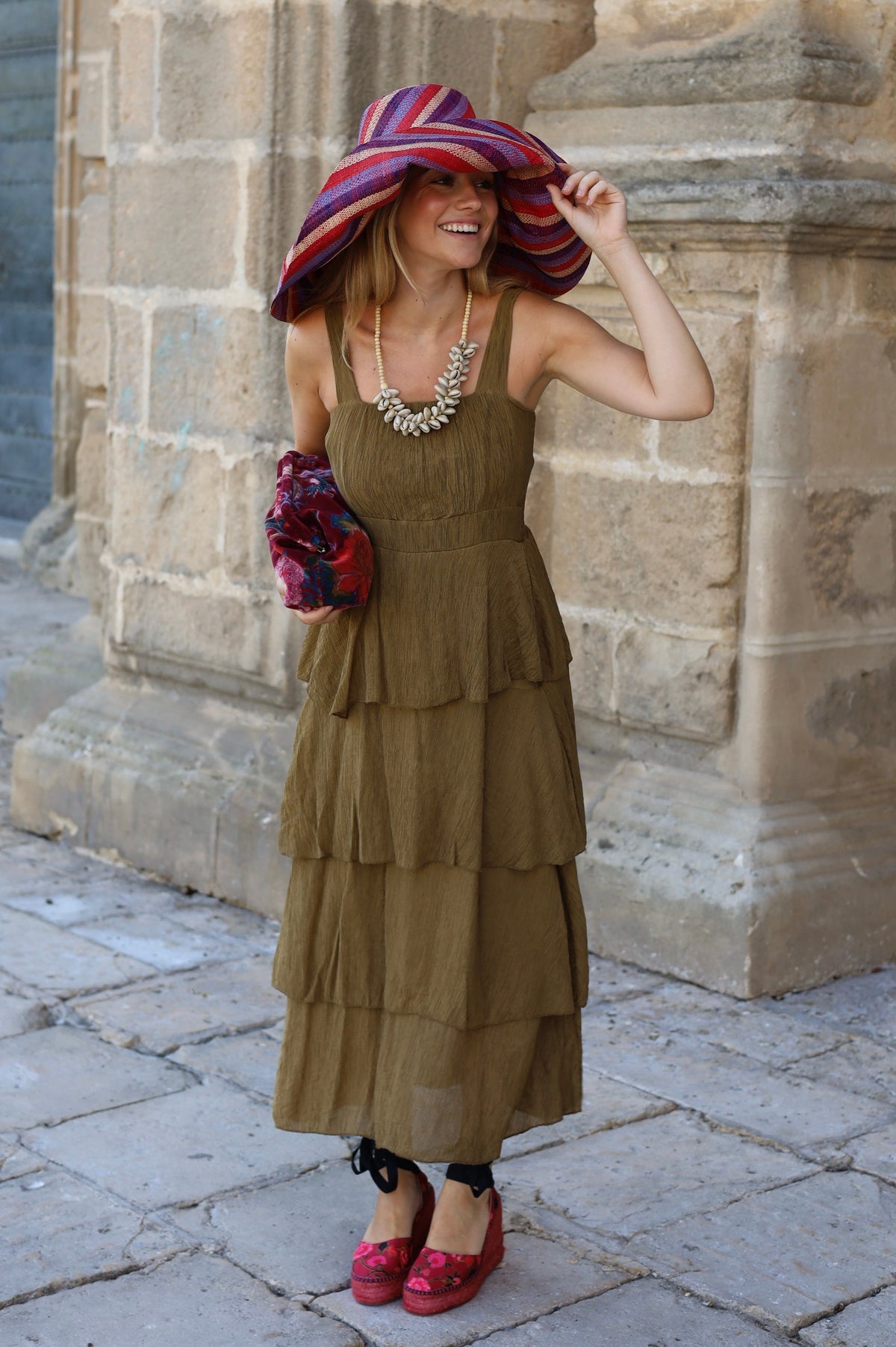 VESTIDO CARTAGENA OLIVA