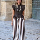 PANTALON CAMILA MARRON