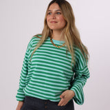SUDADERA RAYAS VERDE