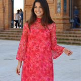 VESTIDO AINOA TUL FLORES