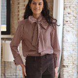 BLUSA LOURDES MARRON