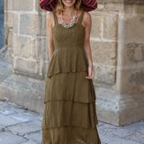 VESTIDO CARTAGENA OLIVA