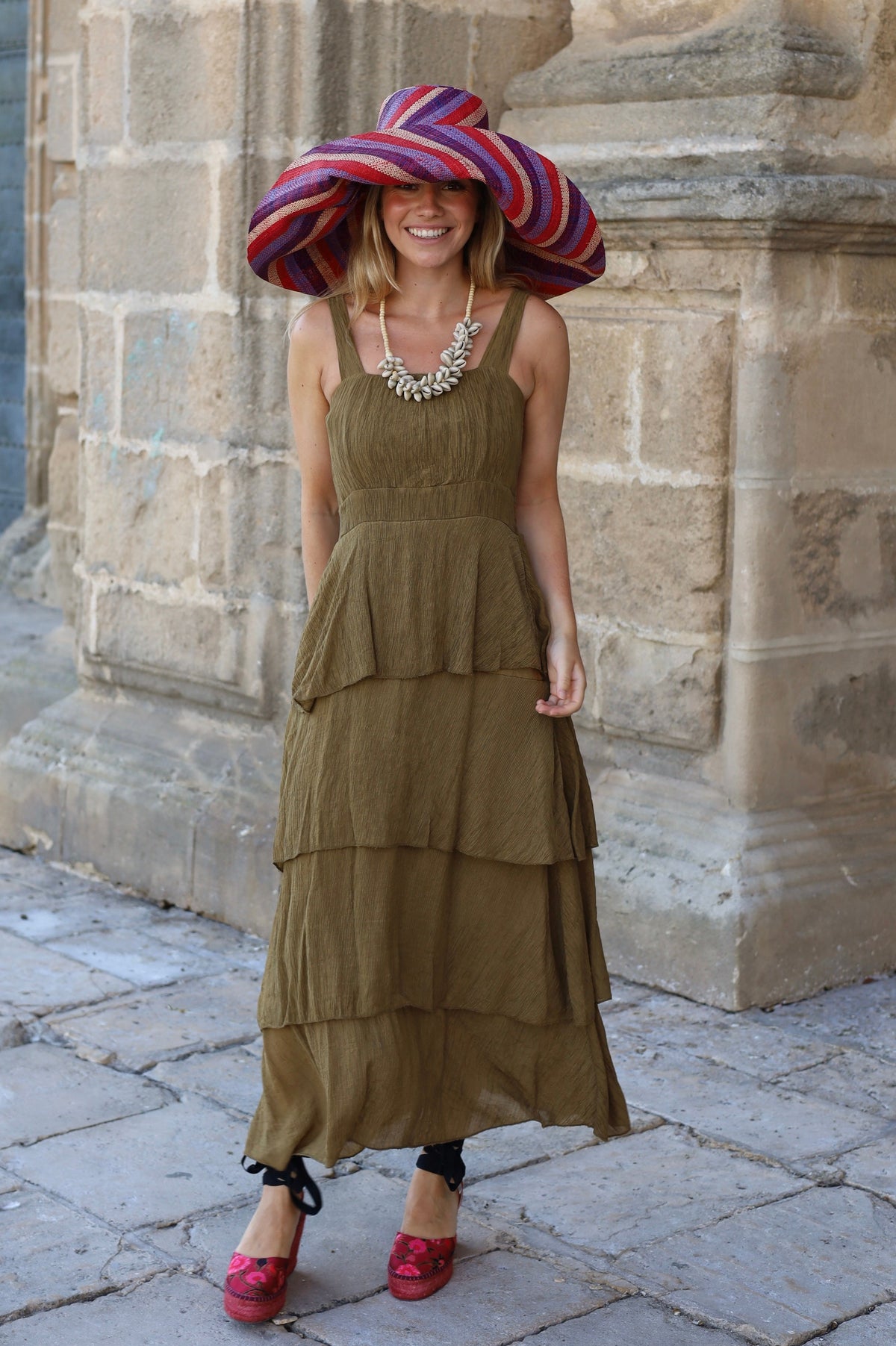 VESTIDO CARTAGENA OLIVA