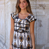 VESTIDO LAGOS MOSTAZA