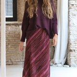 FALDA ASIMETRICA ROSA