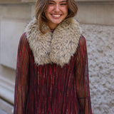 CUELLO PELO CORTO SINTENTICO BEIGE