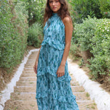 VESTIDO VEJER TURQUESA