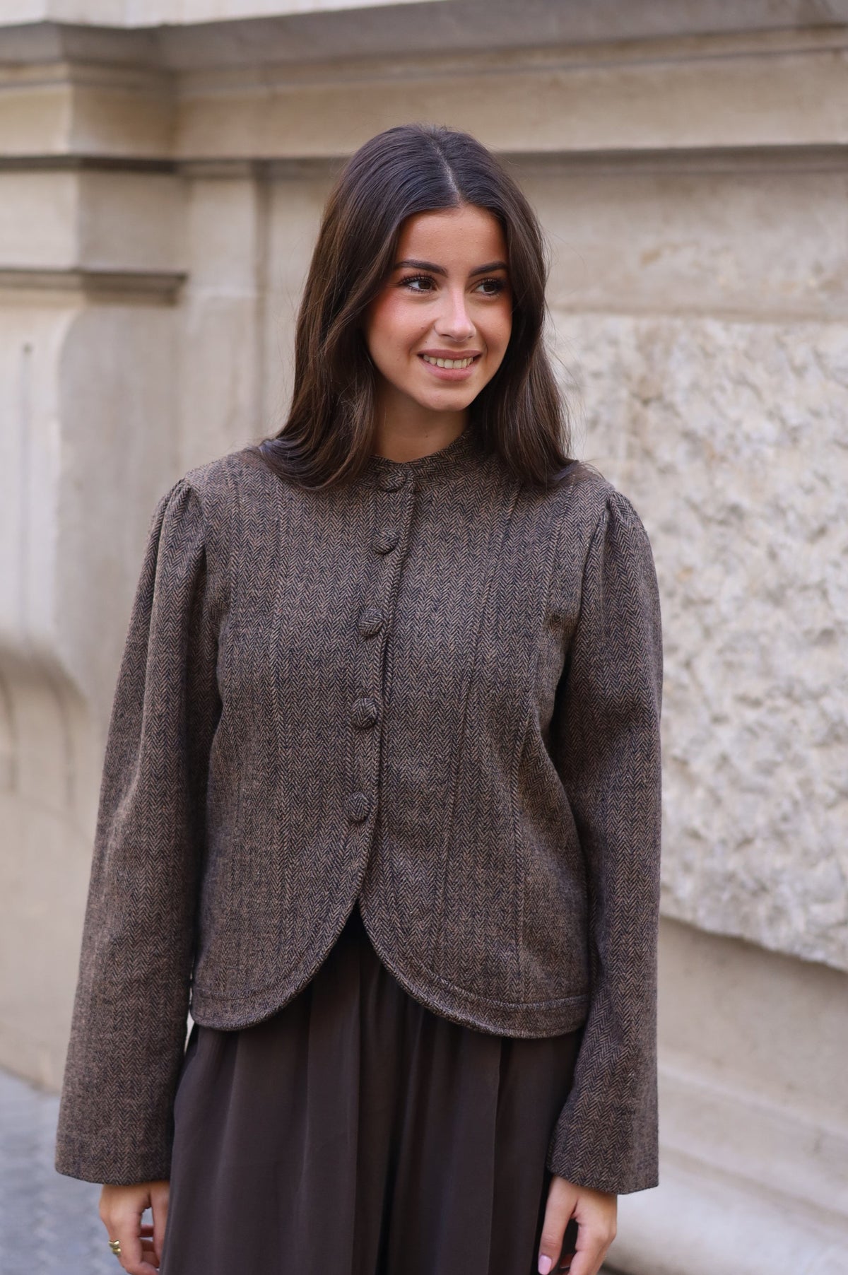 CHAQUETA CAROLINA MARRÓN