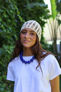 CASQUETE CROCHET CALADO CRUDO