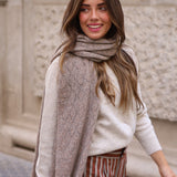 BUFANDA CALADA CAMEL