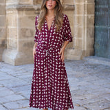 VESTIDO RONDA ROMBO MORADO