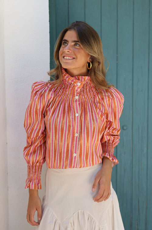 BLUSA BOHO ROSA