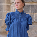 VESTIDO DENIM MANGA FAROL
