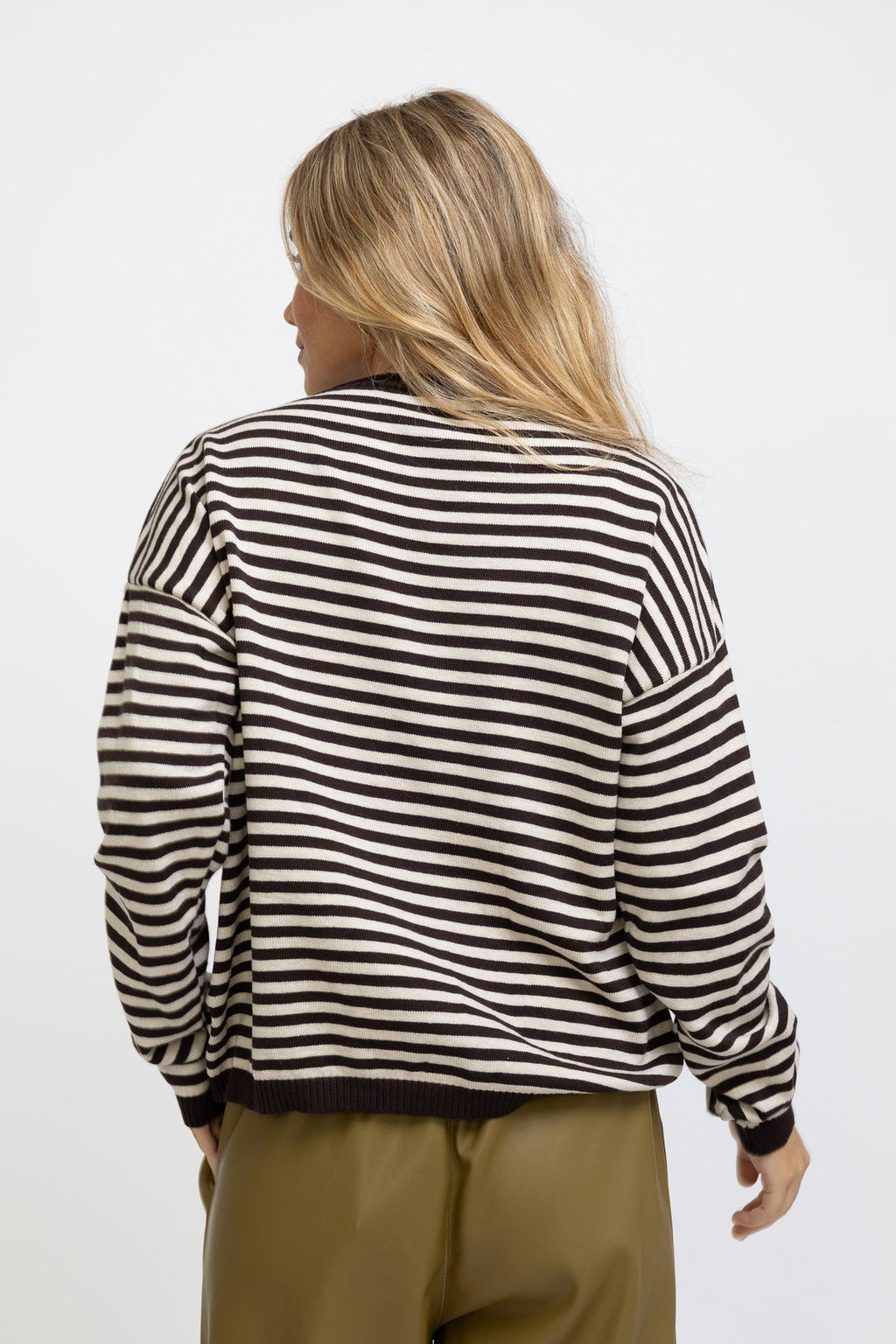 JERSEY RAYAS MARRON Y BEIGE
