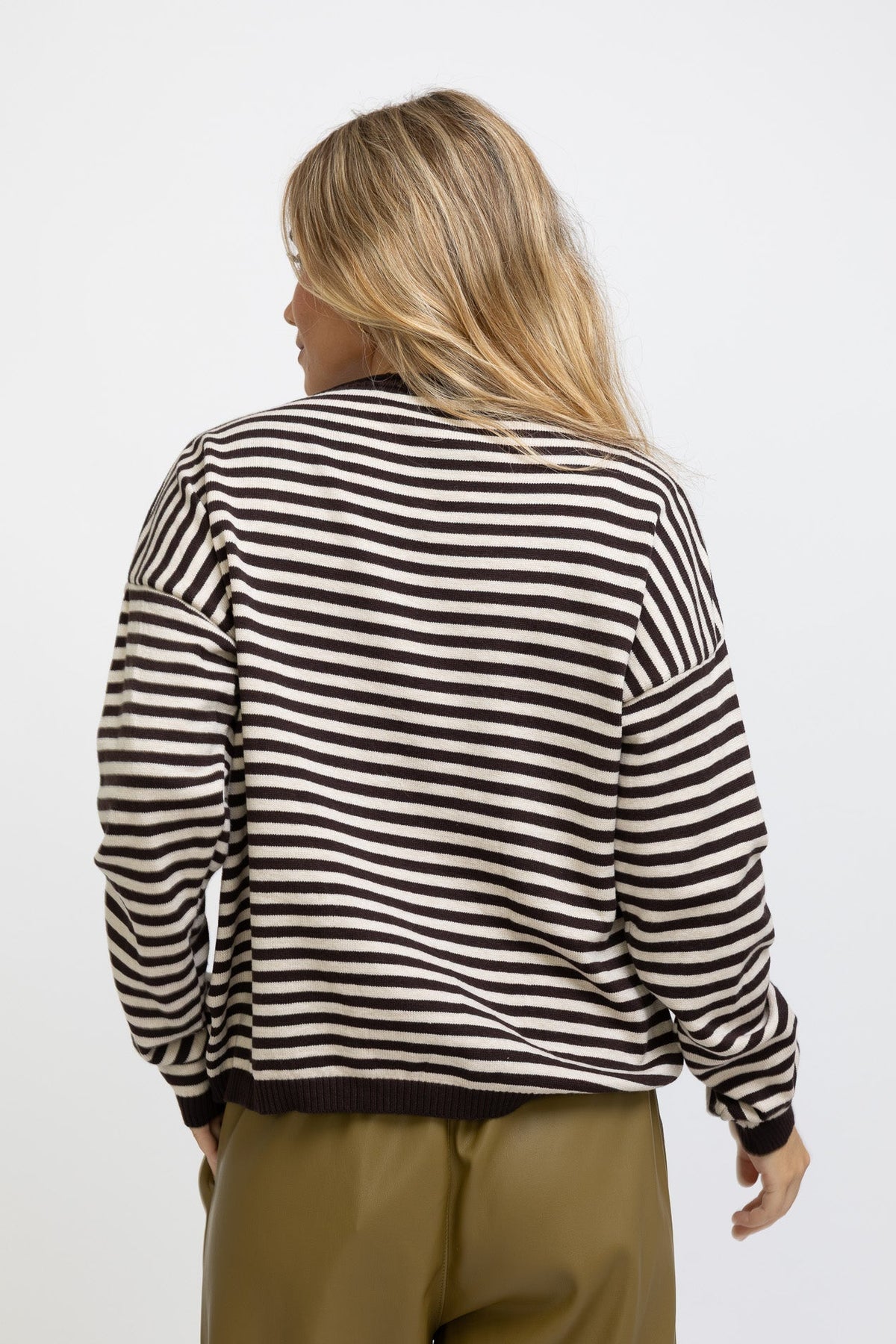 JERSEY RAYAS MARRON Y BEIGE