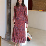 VESTIDO HOJAS CALDERO