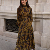 VESTIDO VISTAHERMOSA MOSTAZA