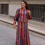 FALDA RAYAS NARANJAS