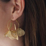 PENDIENTES ARO FLOR
