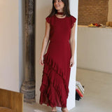 VESTIDO NOELIA BURDEOS