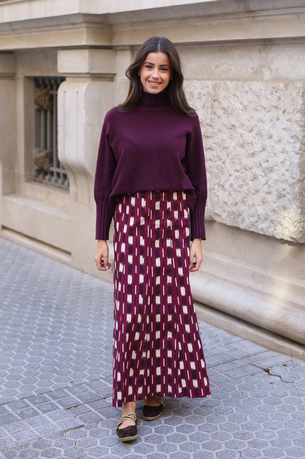 FALDA IRENE MORADA
