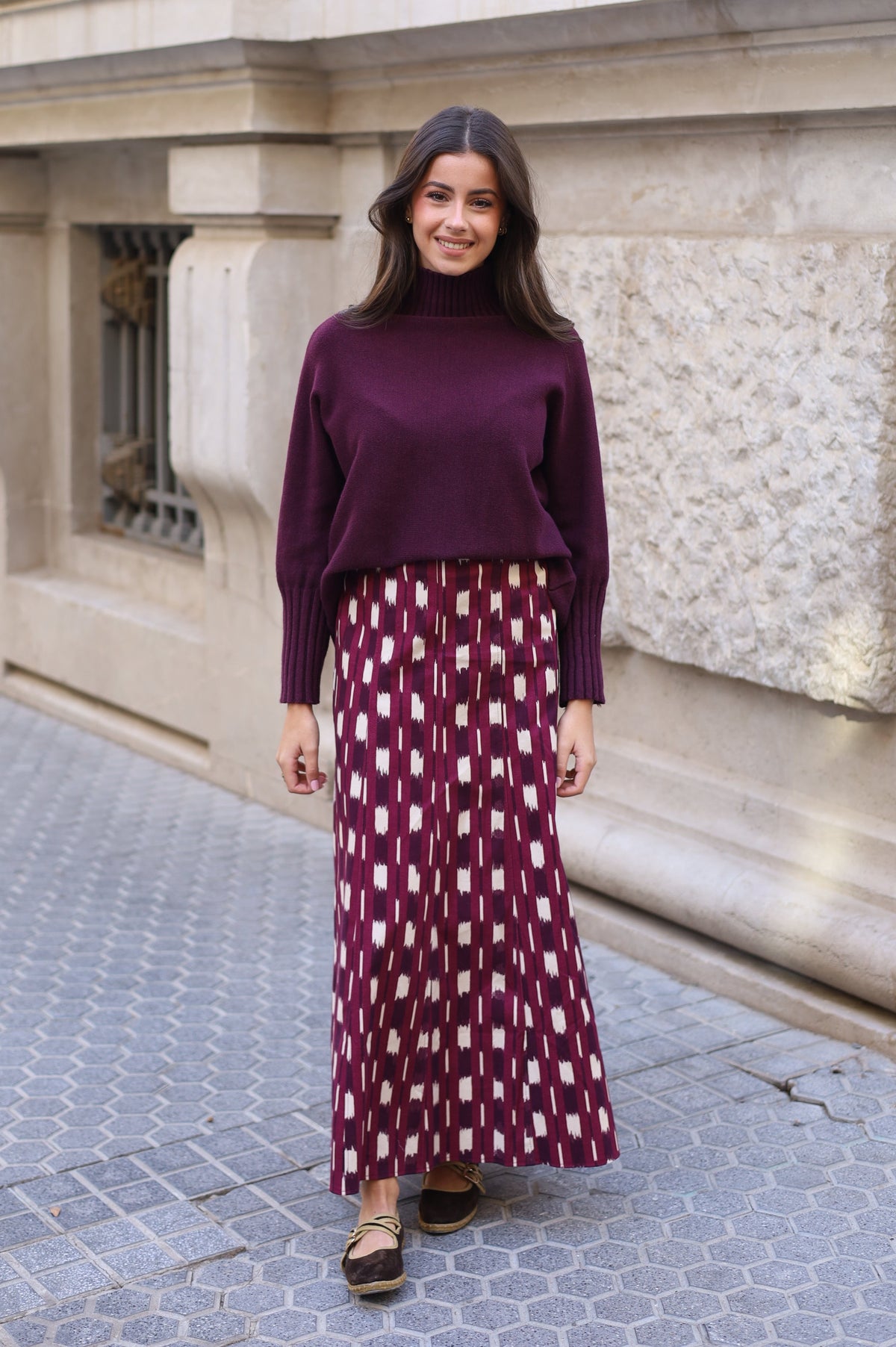 FALDA IRENE MORADA
