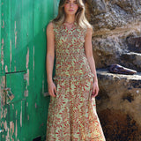 VESTIDO NIDO PALMERAS VERDE