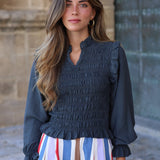 BLUSA NIDO ANTRACITA