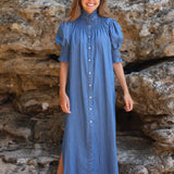 VESTIDO DENIM MANGA FAROL