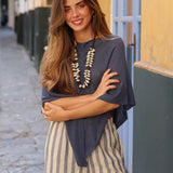 PONCHO PAULA AZUL