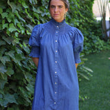 VESTIDO DENIM MANGA FAROL