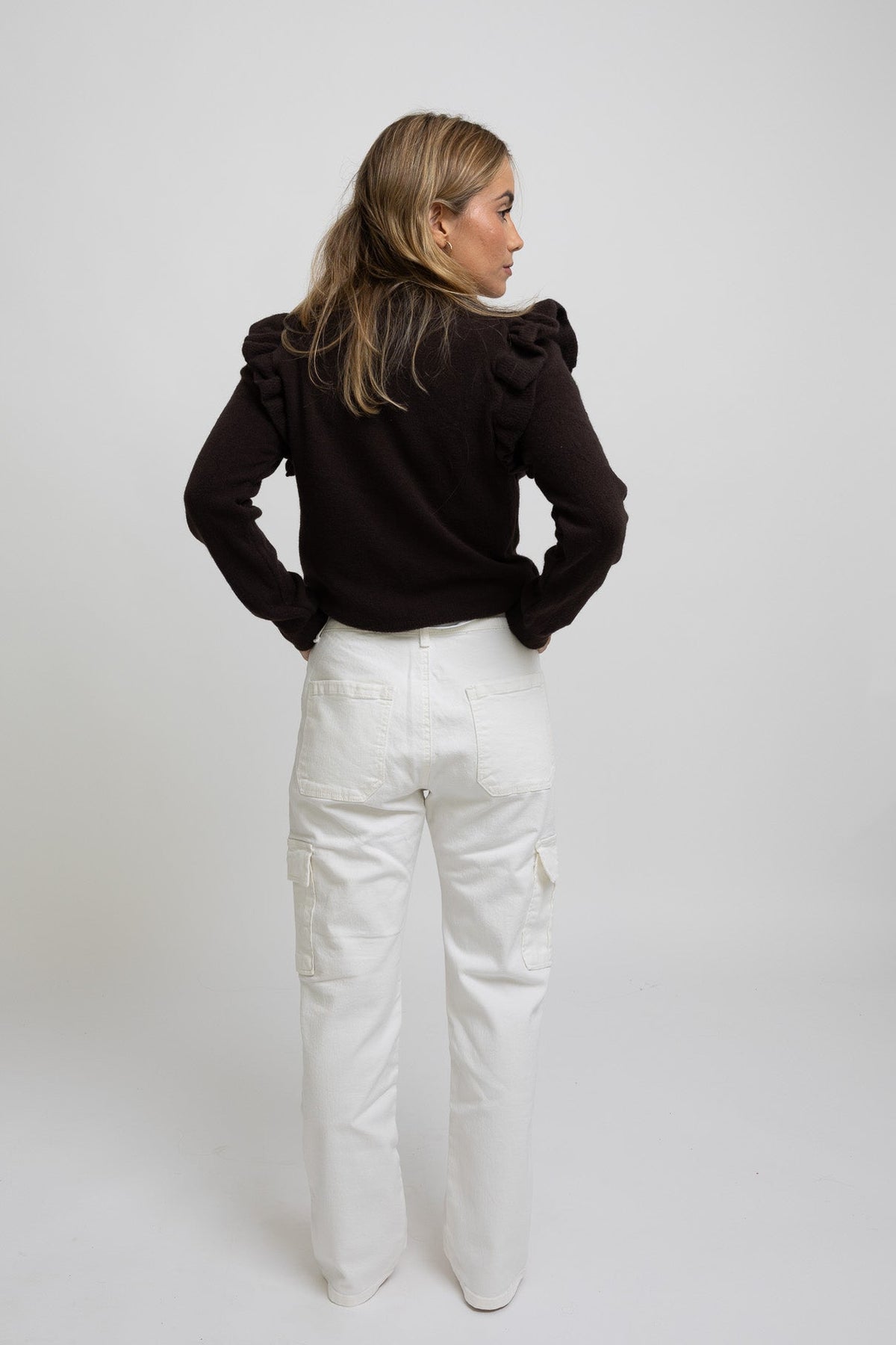 PANTALON CARGO BLANCO