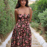 VESTIDO CRISTINA MARRON