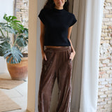 PANTALON ANCHO TERCIOPELO CAMEL