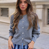 CARDIGAN CANALE BOTONES GRIS