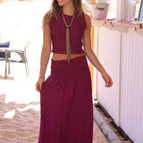FALDA CAPRI FRESA