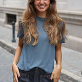 JERSEY  MANGA CORTA AZUL