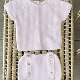 CONJUNTO MANGA CORTA ROSA
