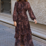 VESTIDO FUENTEBRAVIA MARRON