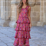 VESTIDO LIRIO FRESA
