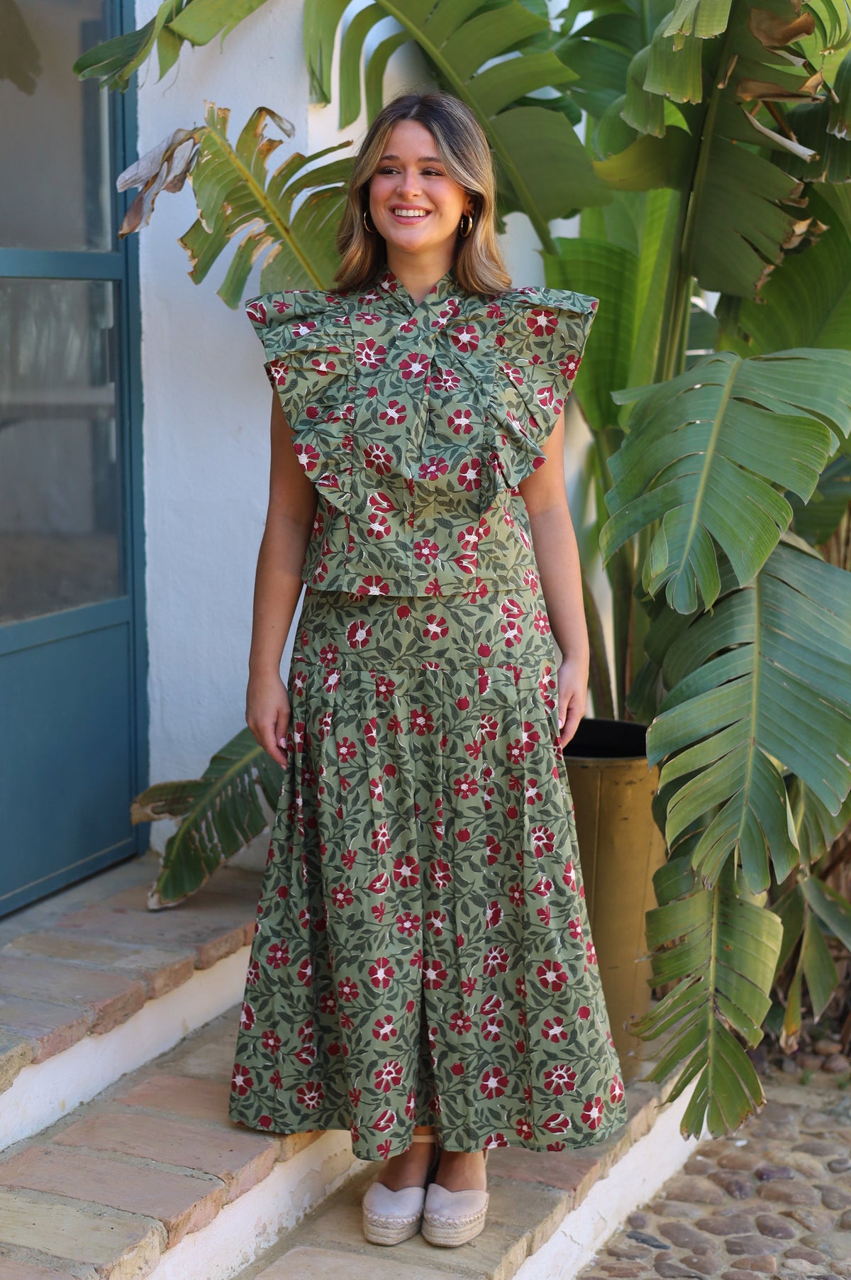 TOP PATRICIA FLORES VERDE