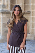 CHALECO OLVERA MARRON