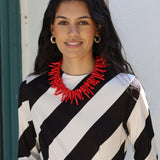 COLLAR CORALES ROJO