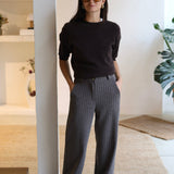 PANTALON BELEN RAYAS GRIS CLARO