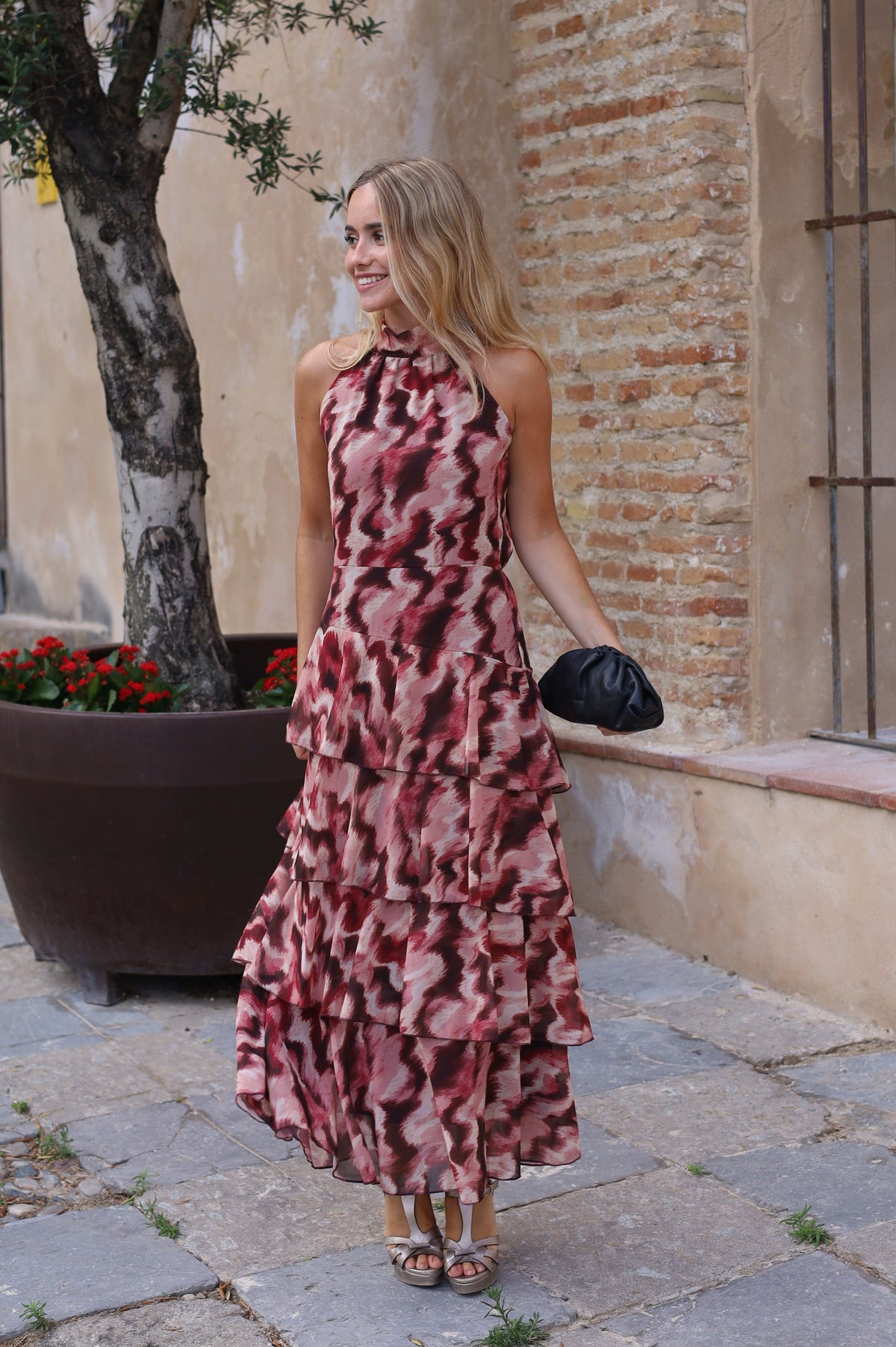 VESTIDO ZAFRA VINO