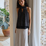 FALDA SATINADA CRUDA