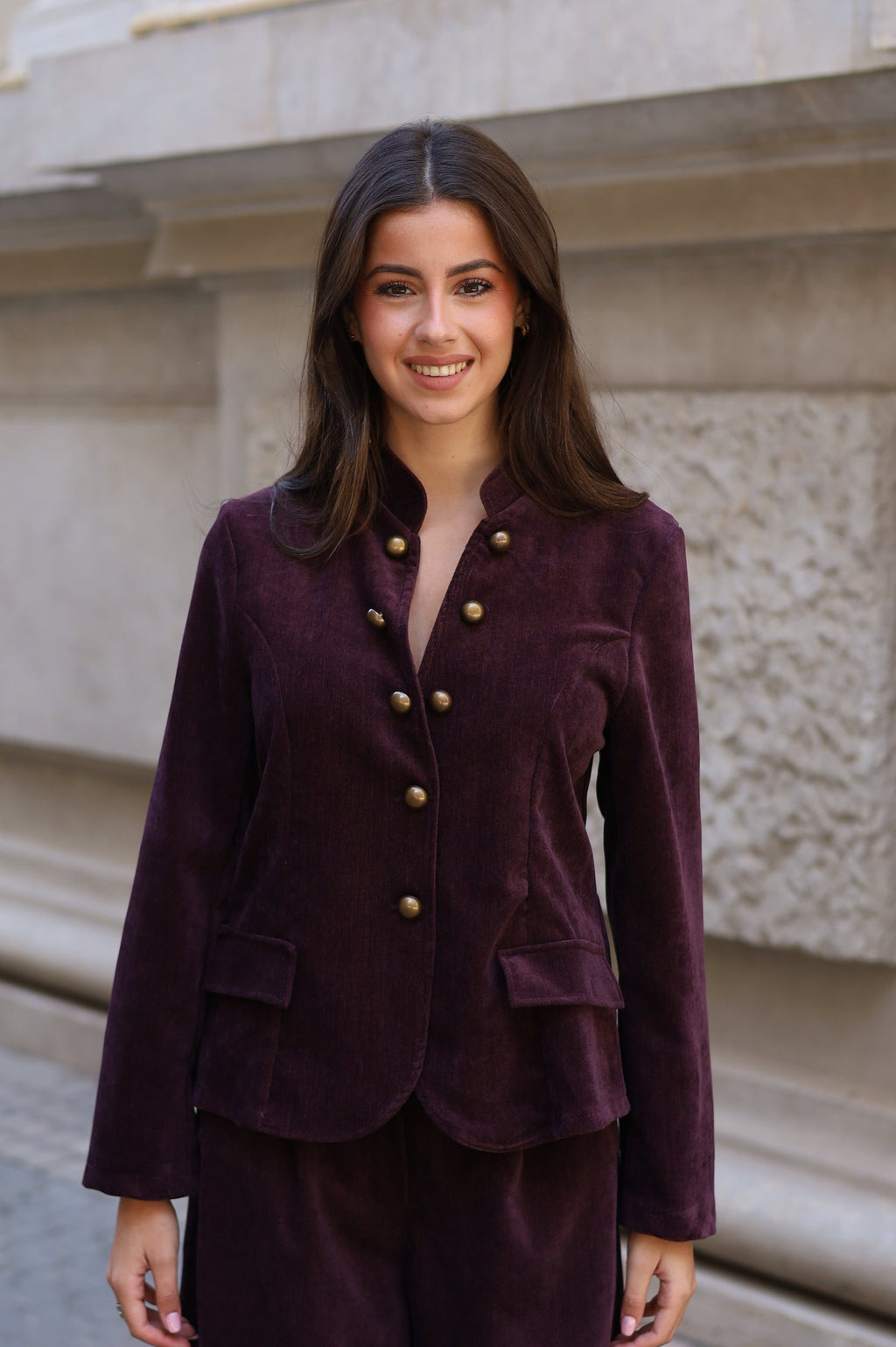 CHAQUETA ALMUDENA MORADO