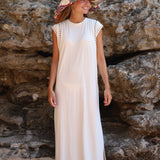 VESTIDO TACHUELAS CRUDO